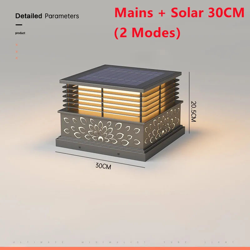 Dfiolk Outdoor LED Solar Lawn Light IP65 Waterproof Pathway Lamp