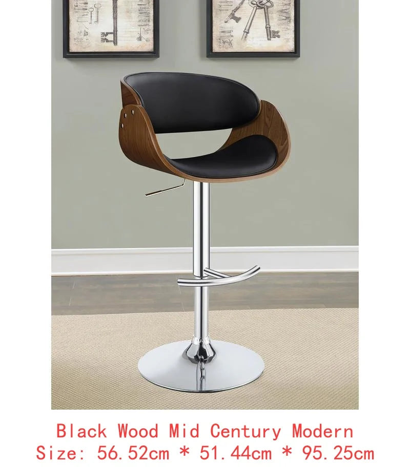Height Adjustable Bar Stool for Home and Bar Areas, Modern
