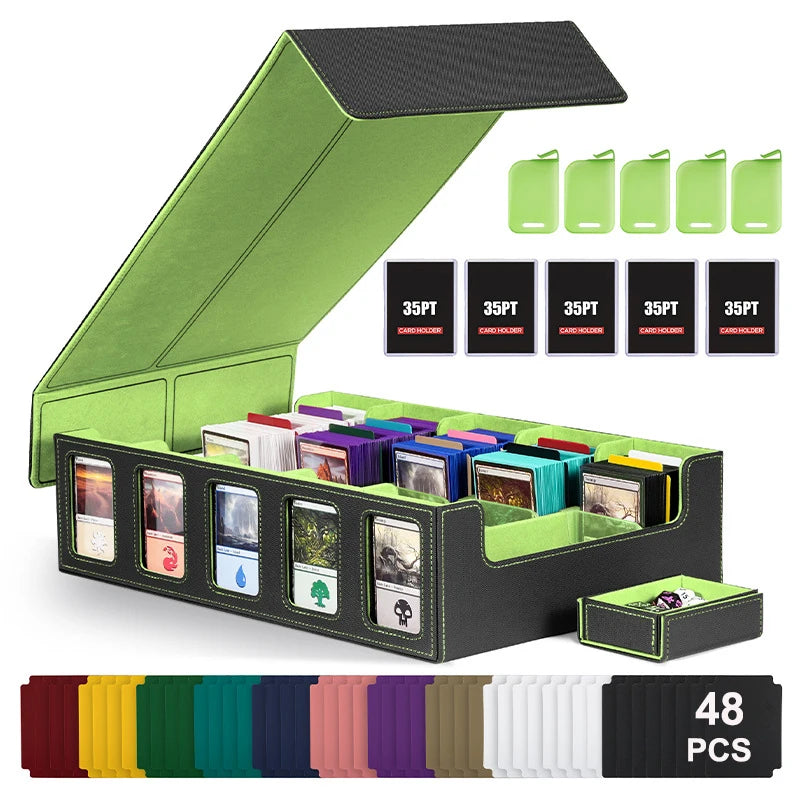 Dreamburgh Leather Trading Card Storage Box With Magnetic Closure