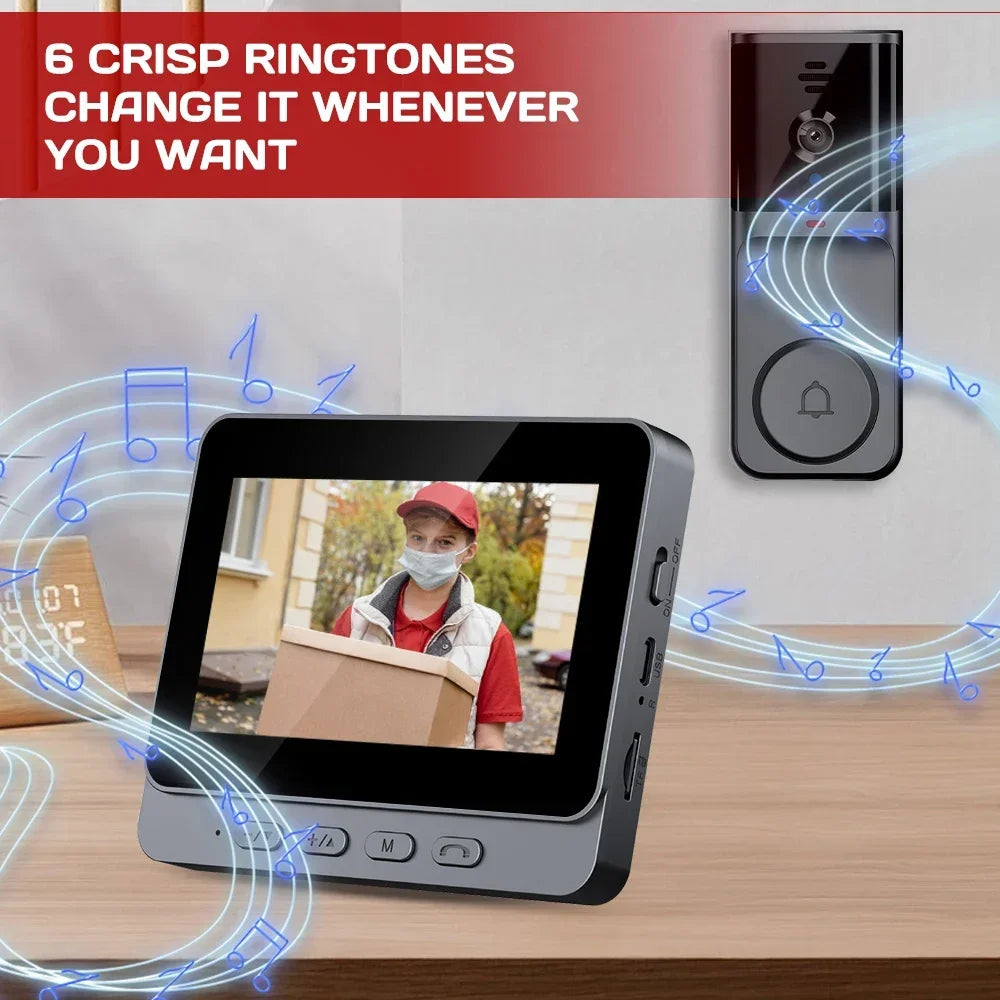 WiFi Smart Doorbell Intercom With Video Surveillance Camera System