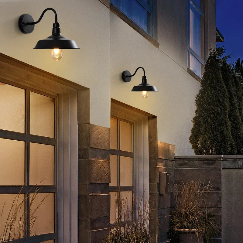 Vintage Wall Lamp Loft Lamp Balcony Wrought Iron Wall Lamp (black,white) LED Lights  Wall Lights for Home