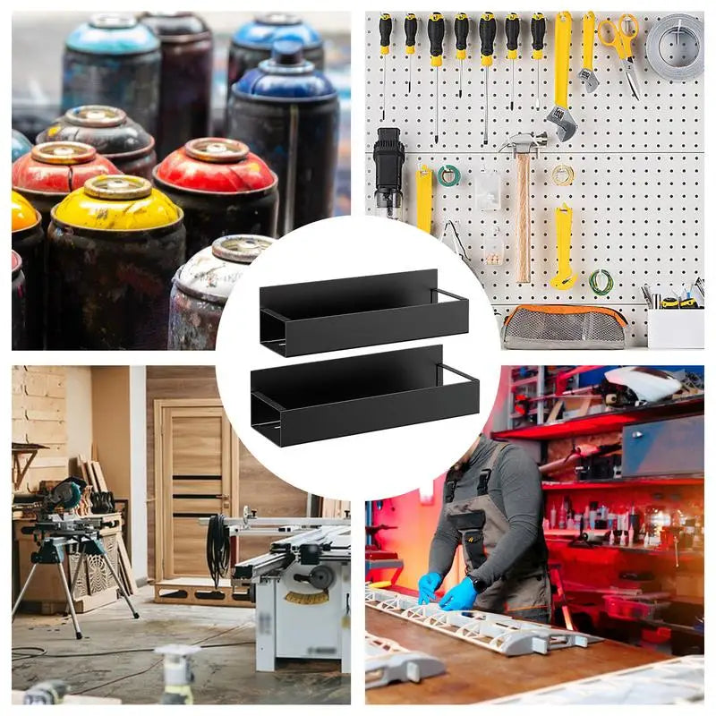 Magnetic Spray Bottle Holder Storage Rack For Garage And Home