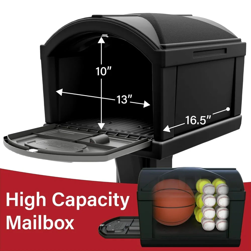 Extra Large Capacity Mailbox Weather-Resistant Durable No-Dig Front Door Mount, Custom