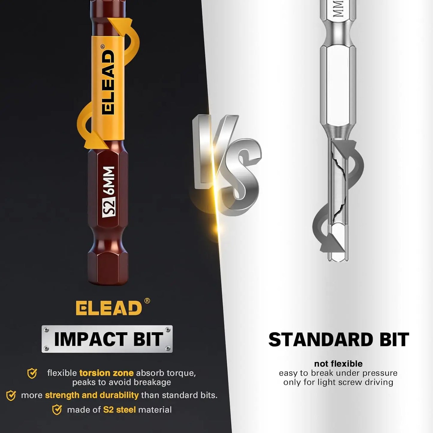 TiLing Allen-Wrench Drill Bit Set With Magnetic Bits SAE Metric