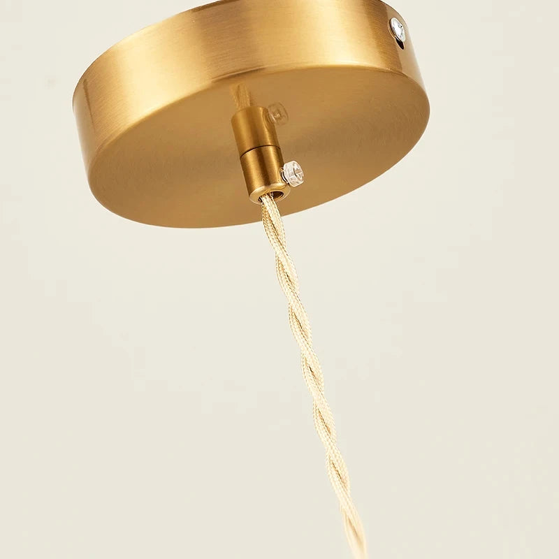 Nordic retro and simple glass chandelier, old Shanghai Republic of China bar counter restaurant bedroom bedside cafe chandelier