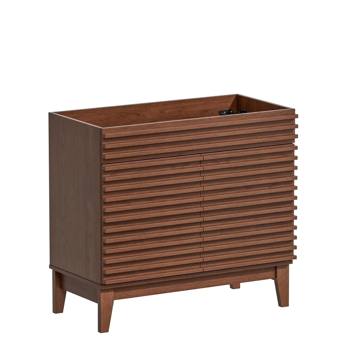 Mid Century Freestanding Bathroom Vanity With Undermount Ceramic Sink