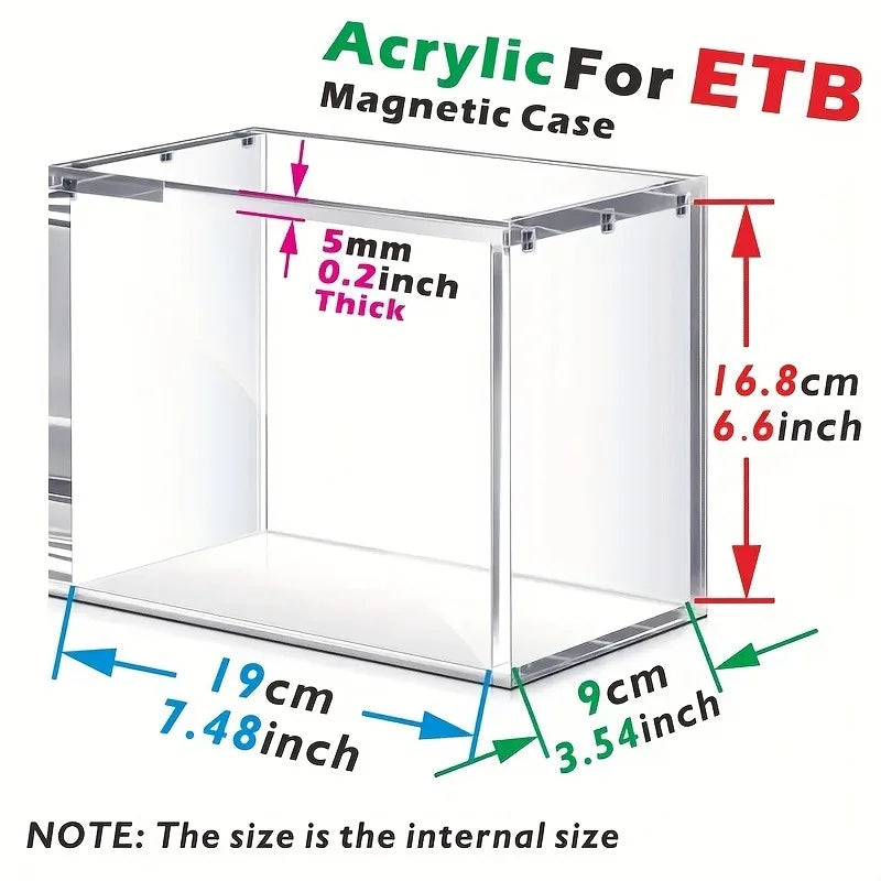 Acrylic Case for Elite Trainer Box ETB Display UV Resistant