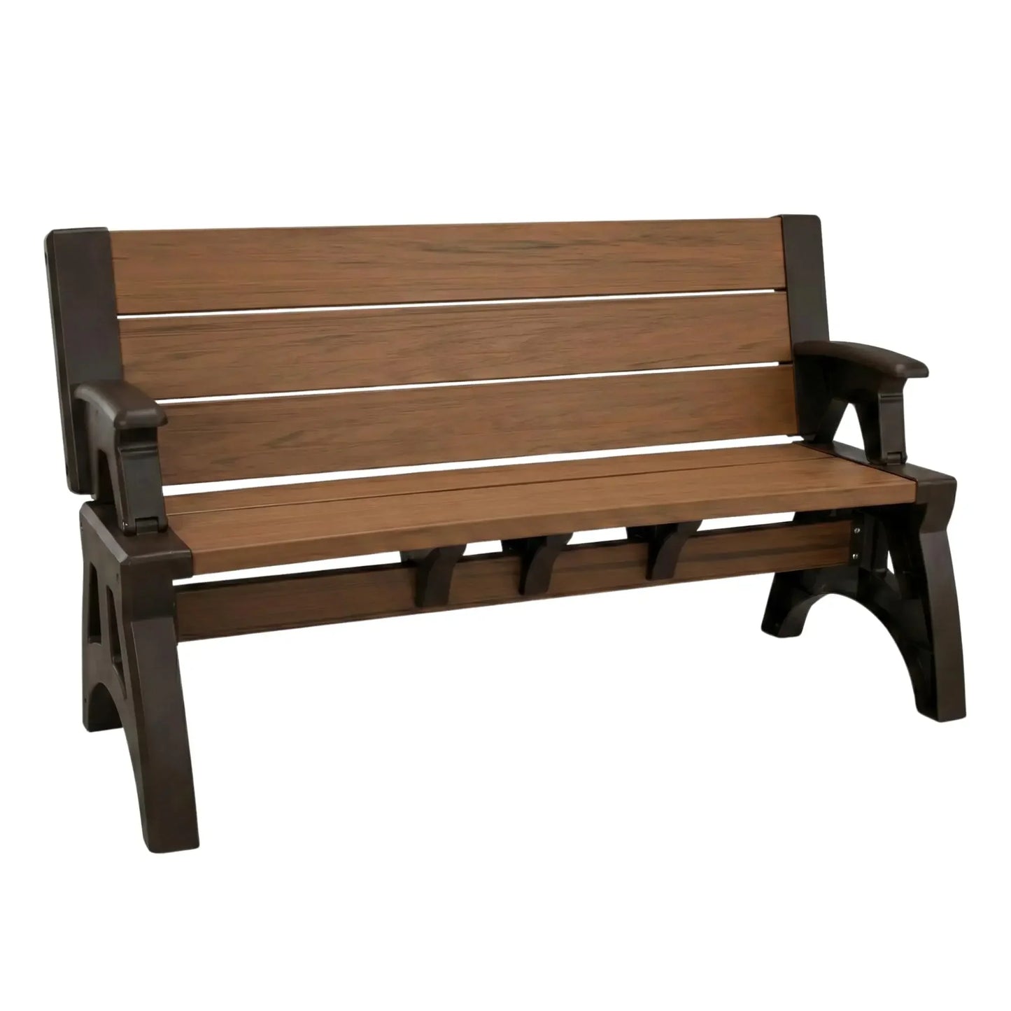 Convert-a-Bench 2-in-1 Outdoor Bench & Picnic Table - Foldable, Weather-Resistant Seating - Perfect for Patio, Lawn, Garden