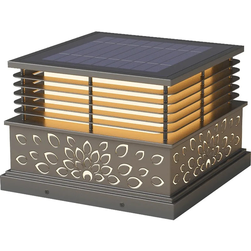 Dfiolk Outdoor LED Solar Lawn Light IP65 Waterproof Pathway Lamp