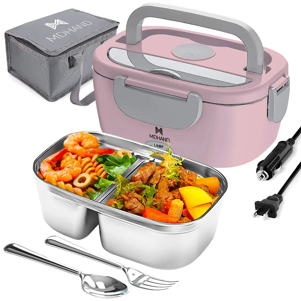 Electric Lunch Box Warmer 65W Portable Food Heater For Car And Home