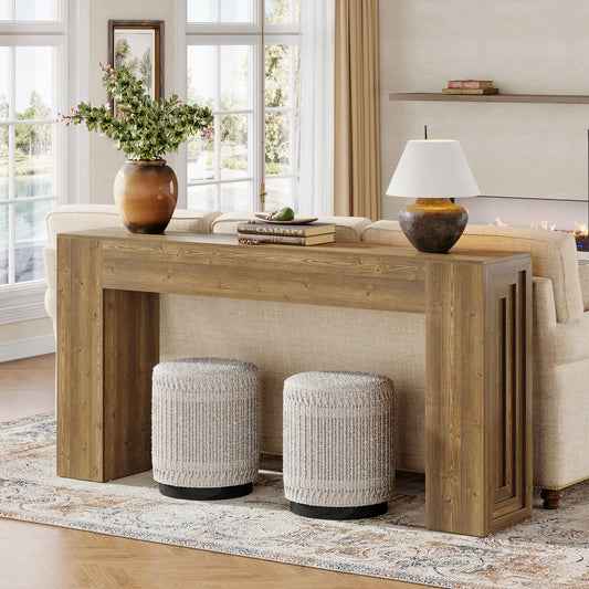 Tribesigns Farmhouse Console Table Narrow Sofa Table For Living Room