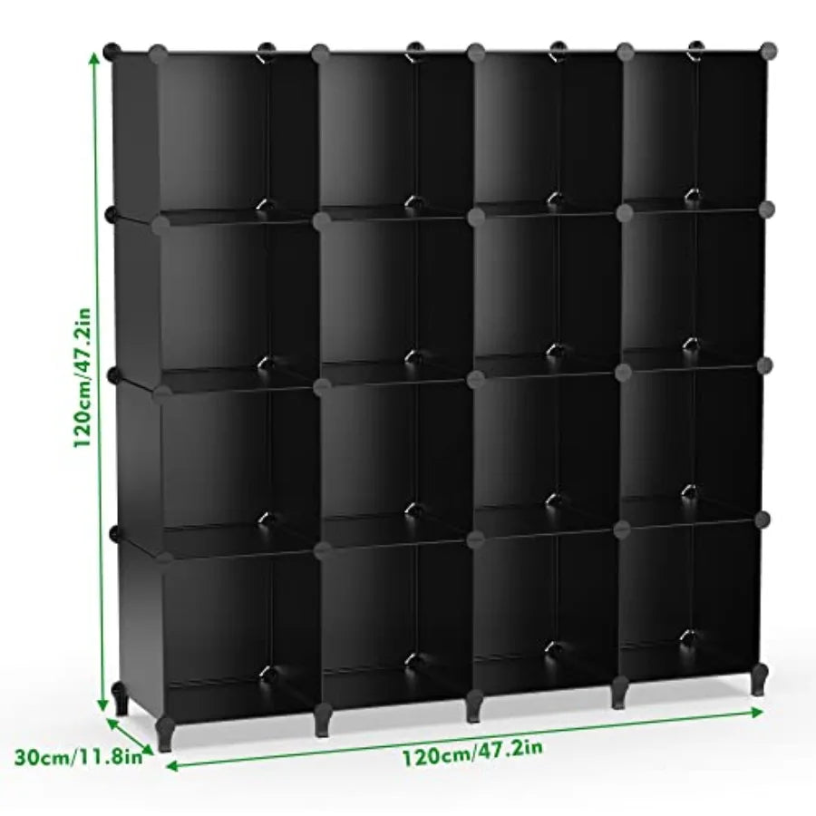Plastic Cube Closet Organizer Shelves For Clothes And Bedroom Storage