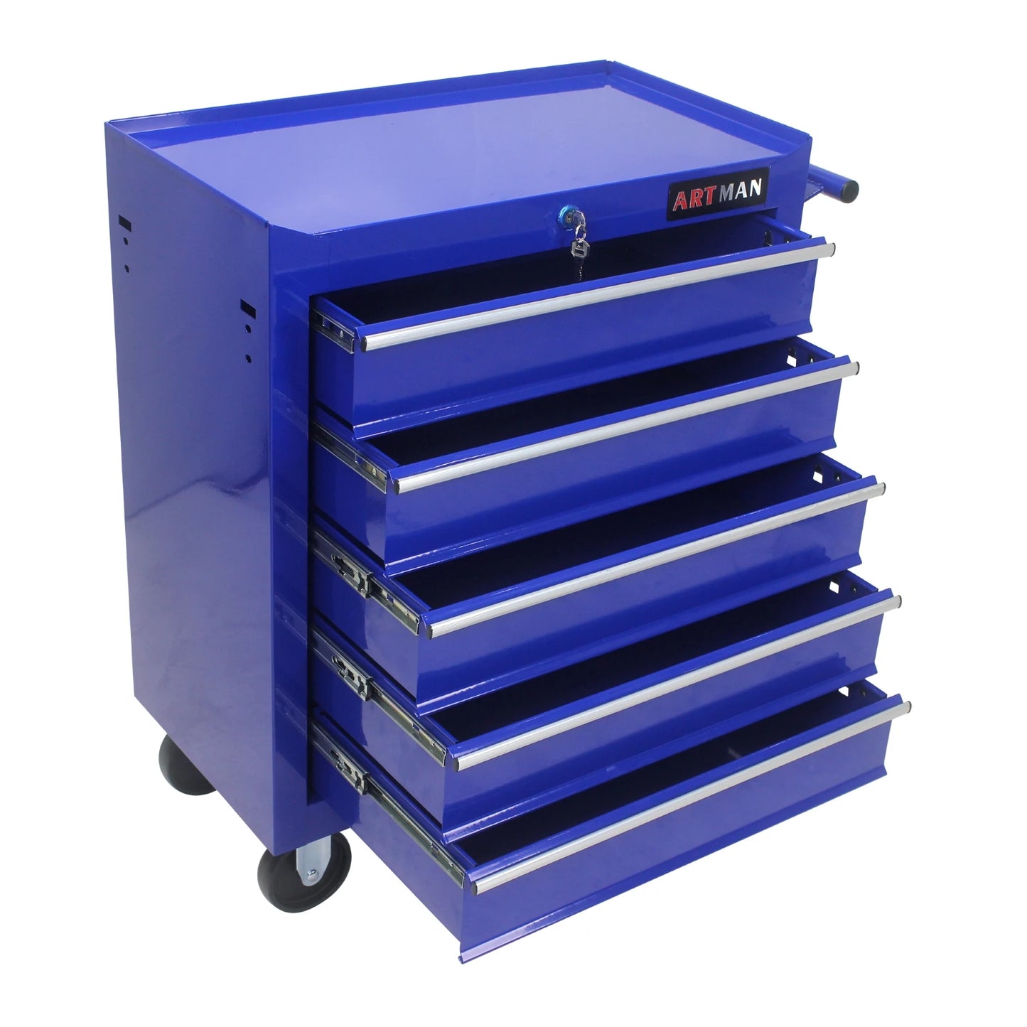 ARTMAN Heavy Duty Rolling Metal Tool Chest With Five Drawers