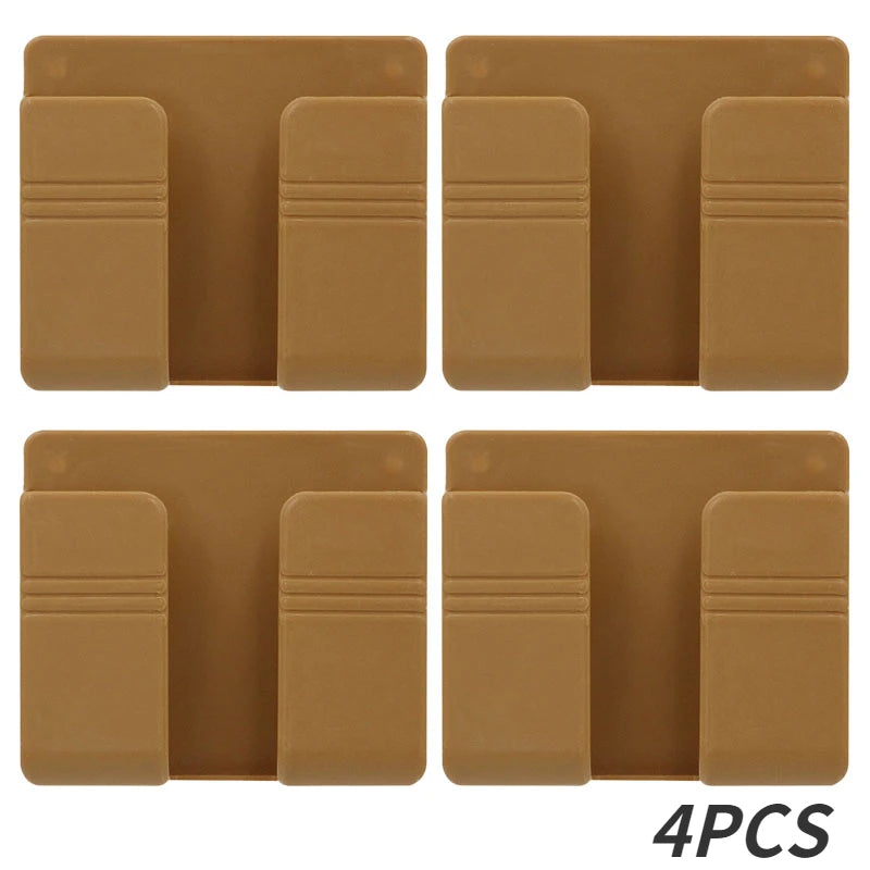 Wall Mounted Multifunction Storage Box Organizer for Remotes and Phones