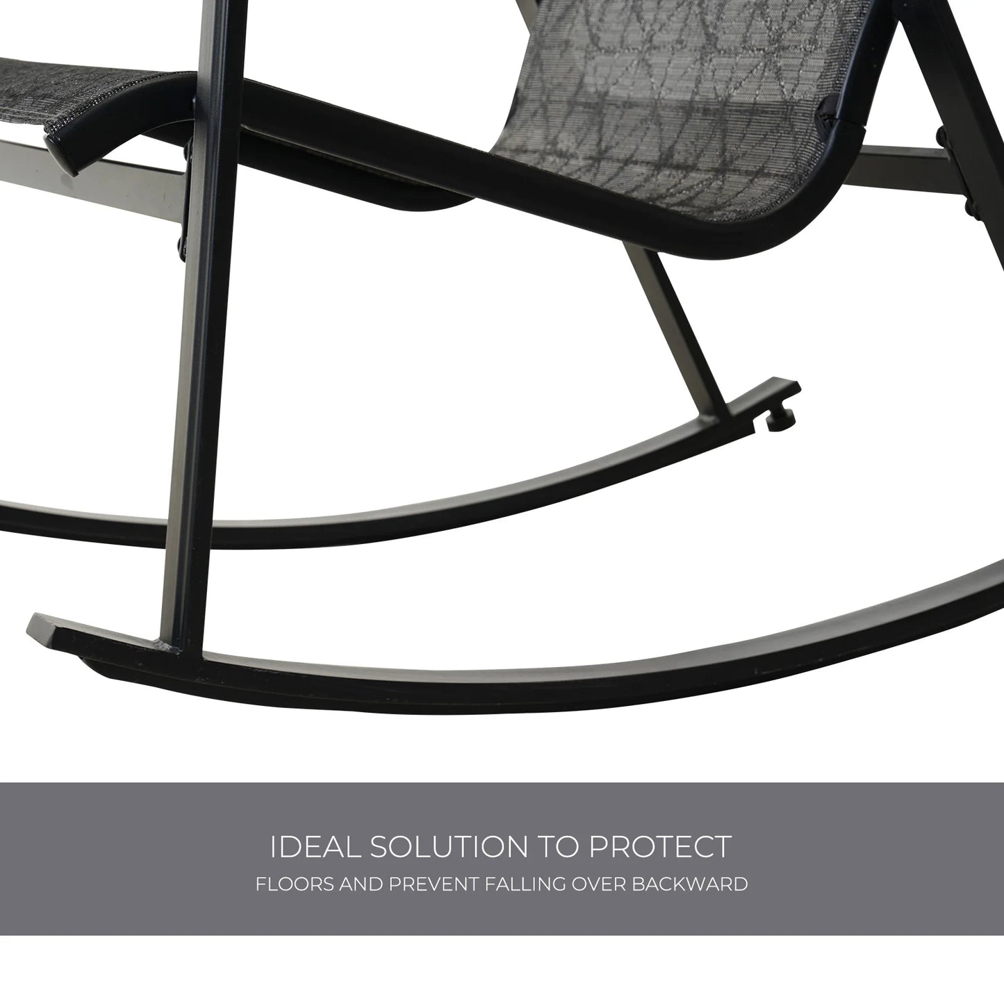 Grand Patio Mesh Sling Rocking Chair For Outdoor Porch Patio
