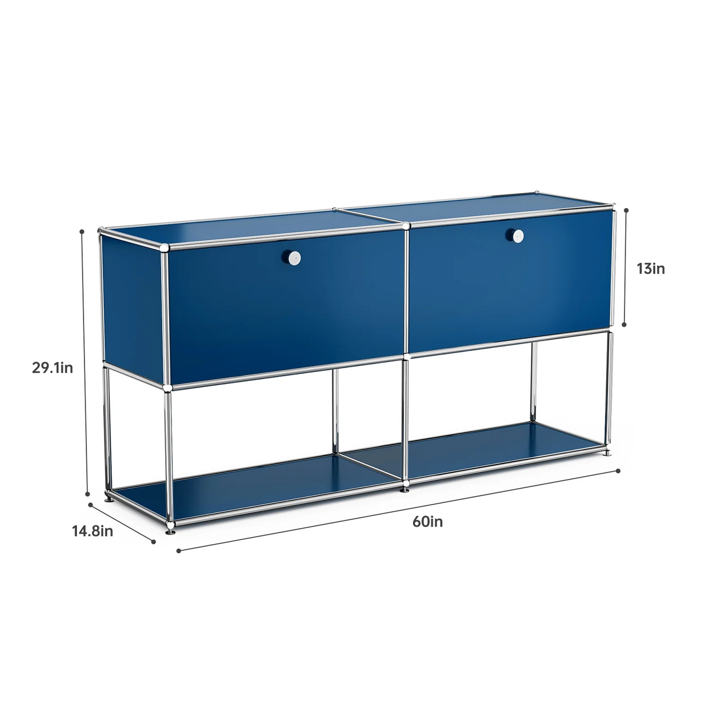 Furgle Modern Modular Metal Storage Cabinet Freestanding Sideboard