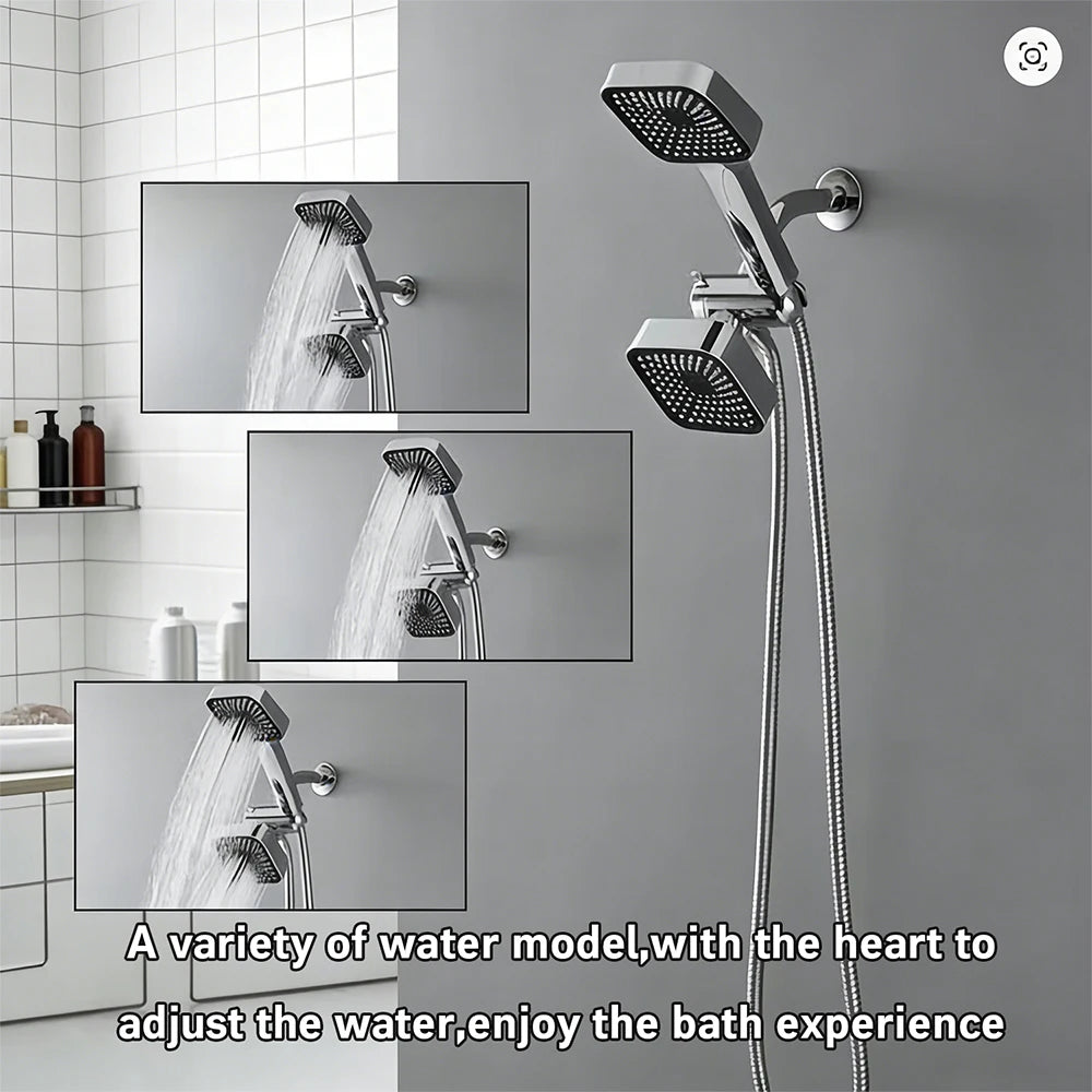 High Flow Shower Head And Handheld Shower Set With Hose
