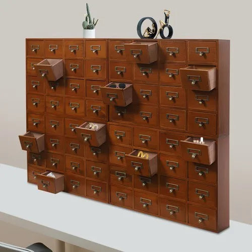 Bymaocar Pine Wood Storage Cabinet Organizer For Home Office