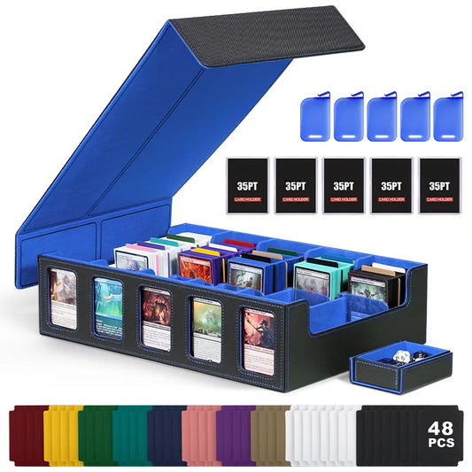Dreamburgh Leather Trading Card Storage Box With Magnetic Closure