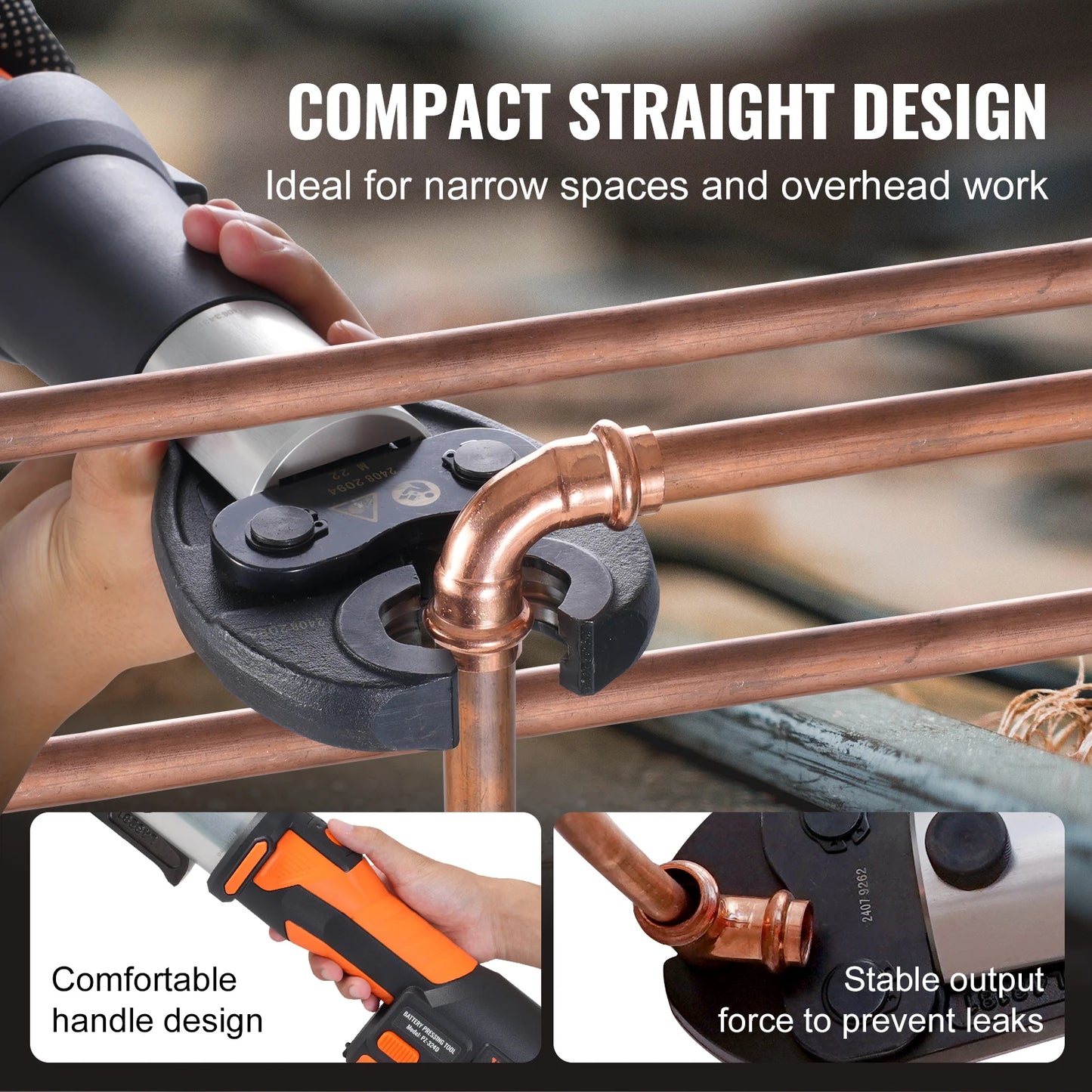 SucceBuy 18V Electric Pipe Crimping Tool Press Tool Kit