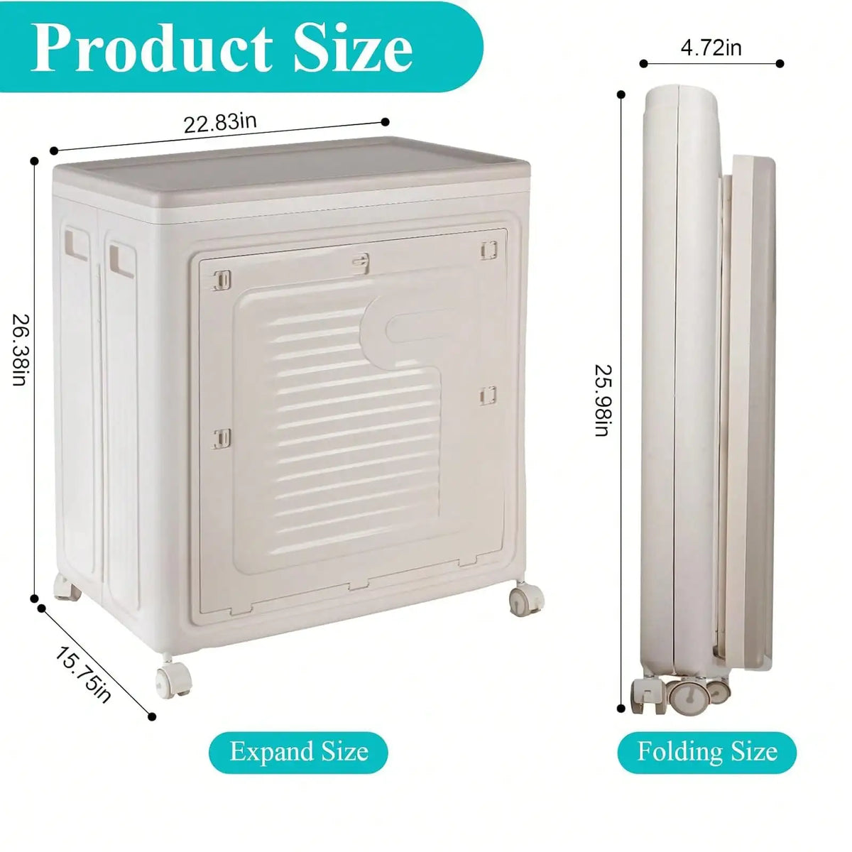 Rolling Laundry Hamper With Lid And Wheels For Home Storage