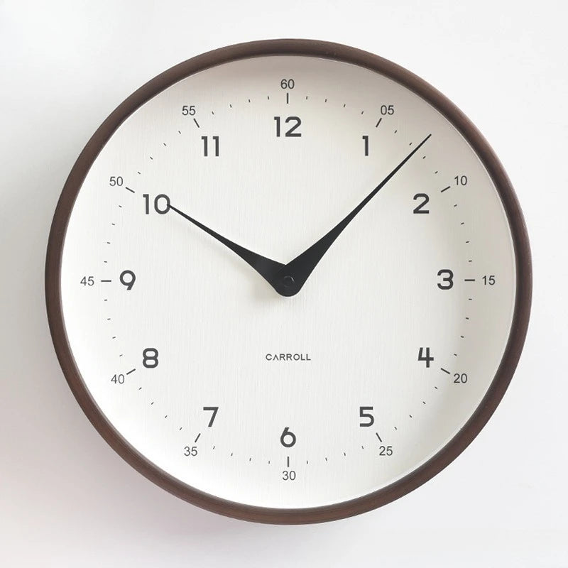 OEMG Minimalist Wall Clock Silent Movement Living Room Decor