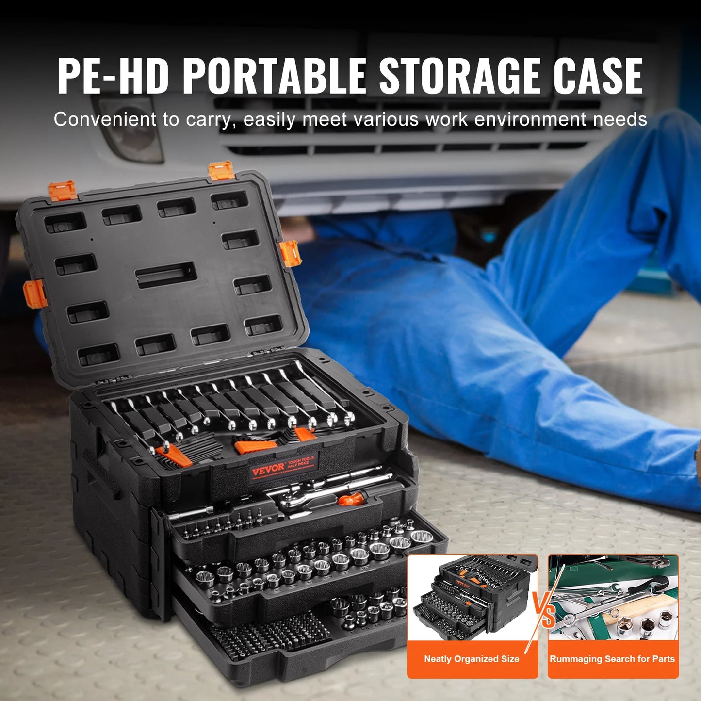 SucceBuy Mechanics Tool Set And Socket Kit 450 Pieces