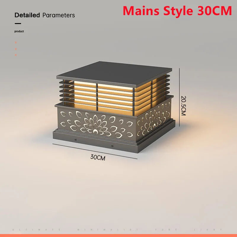 Dfiolk Outdoor LED Solar Lawn Light IP65 Waterproof Pathway Lamp