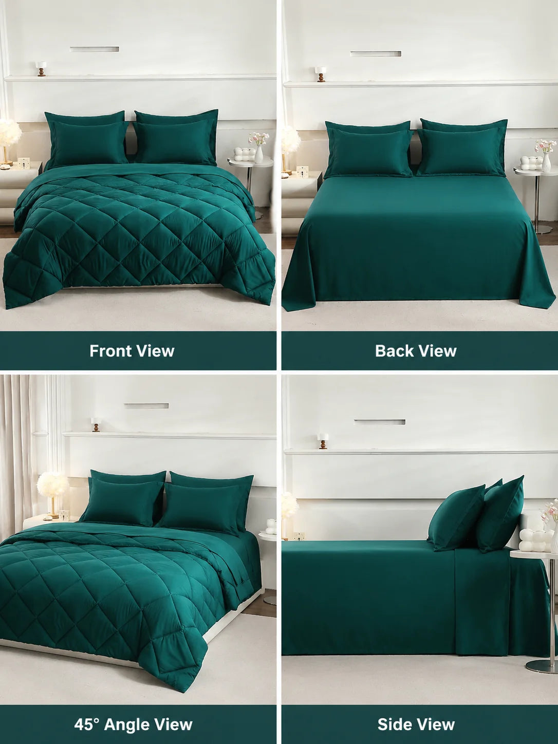 EasYum Bedding Set With Comforter Sheets Pillowcases