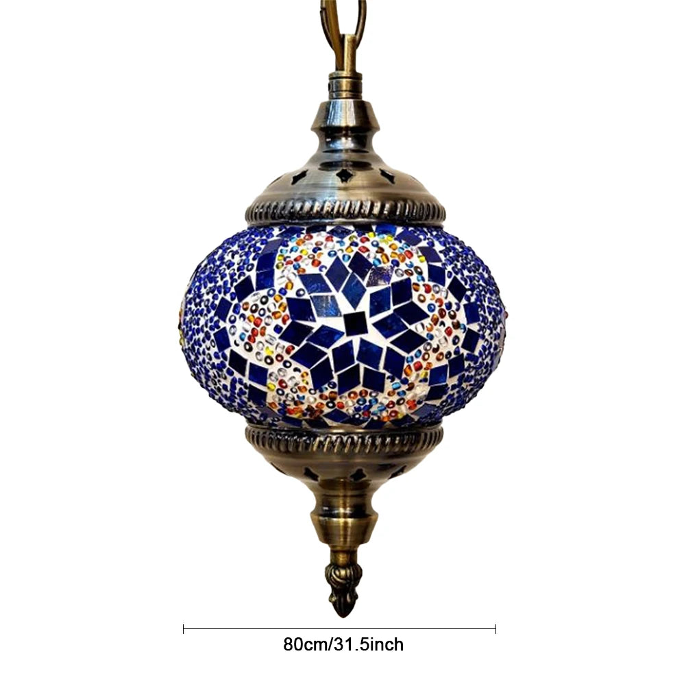 APWIKOGER Mosaic Pendant Light Turkish Moroccan E27 Hanging Lamp