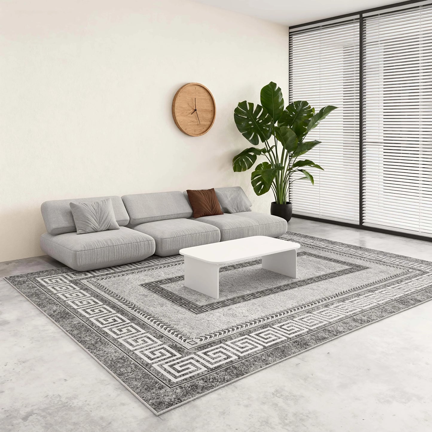 Luxury Crystal Velvet Rug - Heavy Duty 850gsm Bohemian Floral & Persian Pattern with Non-Slip Backing, Machine Washable