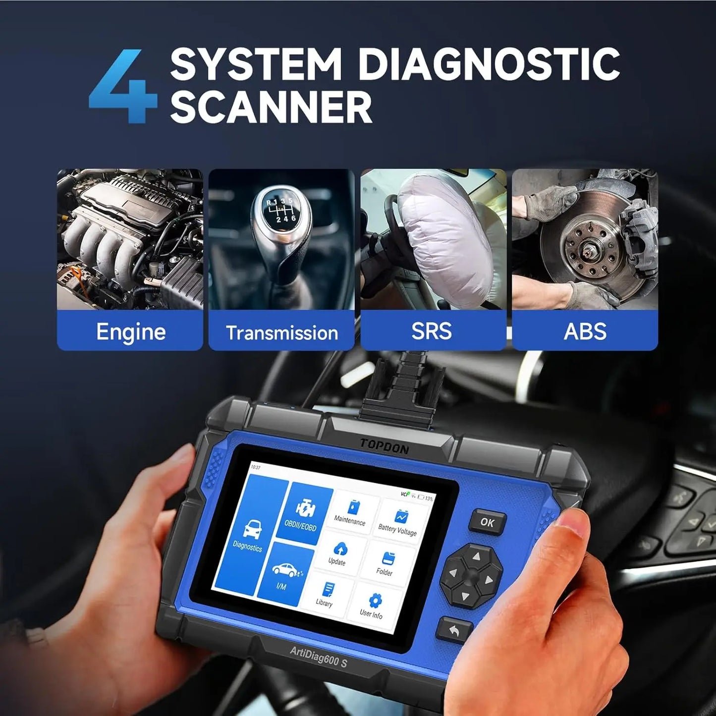 Topdon ArtiDiag600S OBD2 Scanner Diagnostic Tool Pro