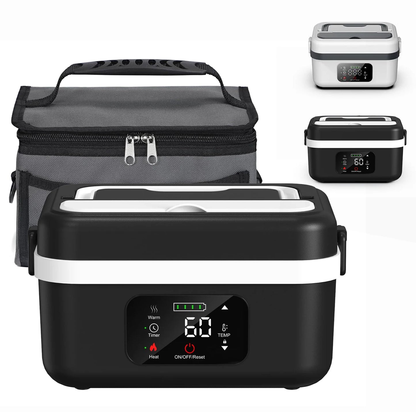 Wireless Insulated Lunch Box With Built-In 8000mAh Battery