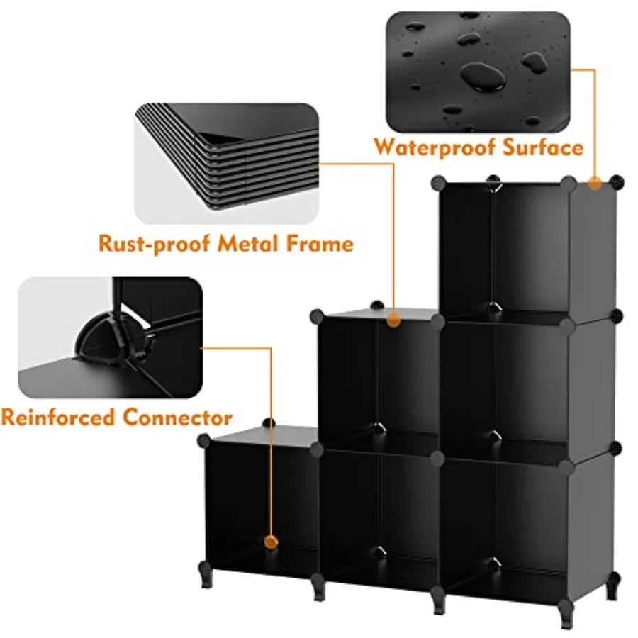 Plastic Cube Closet Organizer Shelves For Clothes And Bedroom Storage