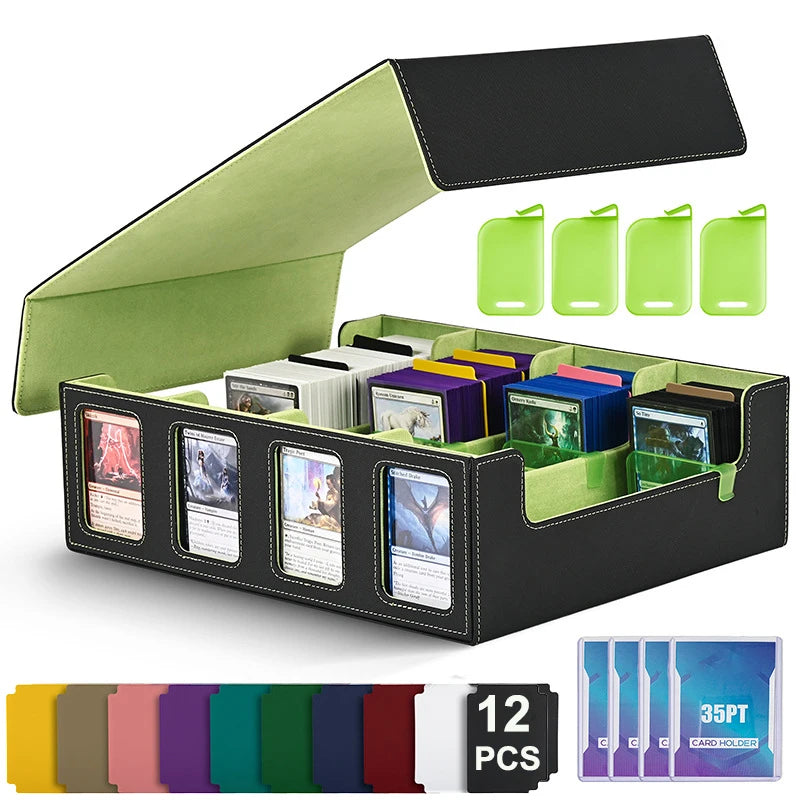 Dreamburgh Leather Trading Card Storage Box With Magnetic Closure