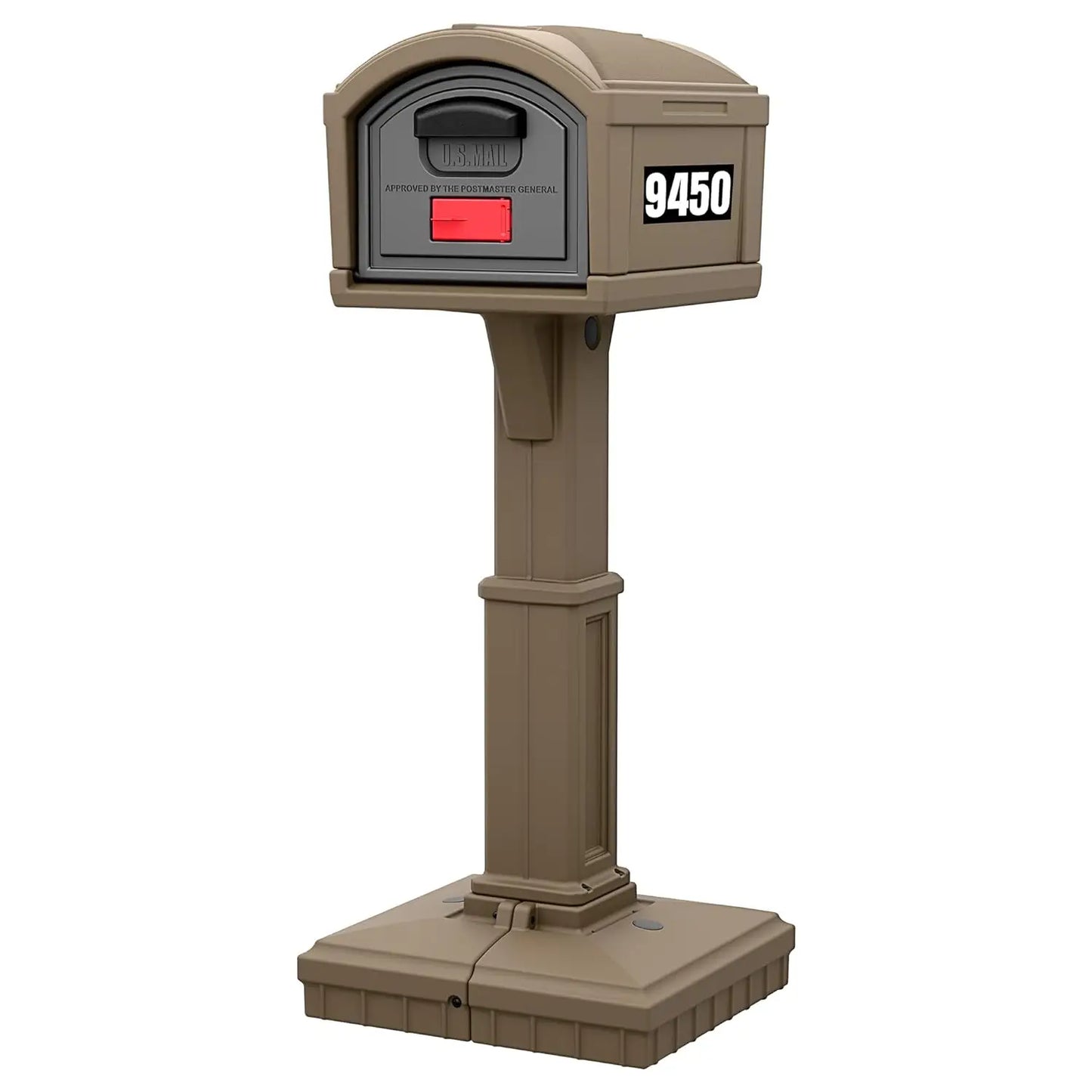 Extra Large Capacity Mailbox Weather-Resistant Durable No-Dig Front Door Mount, Custom