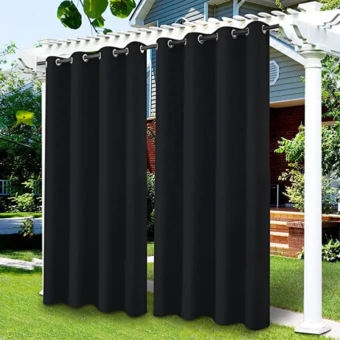 Outdoor Waterproof Blackout Curtains With UV Protection For Patio