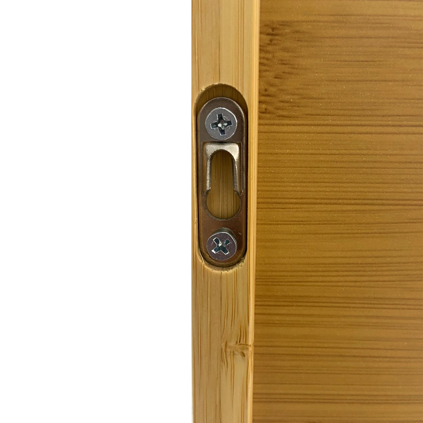 Bamboo Wall Cabinet Over Toilet With 3 Shelves And 2 Doors