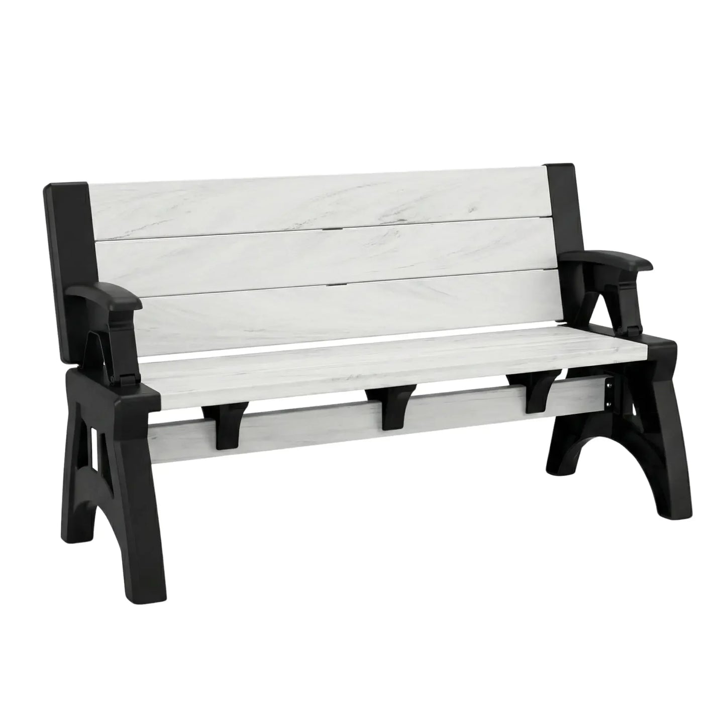 Convert-a-Bench 2-in-1 Outdoor Bench & Picnic Table - Foldable, Weather-Resistant Seating - Perfect for Patio, Lawn, Garden