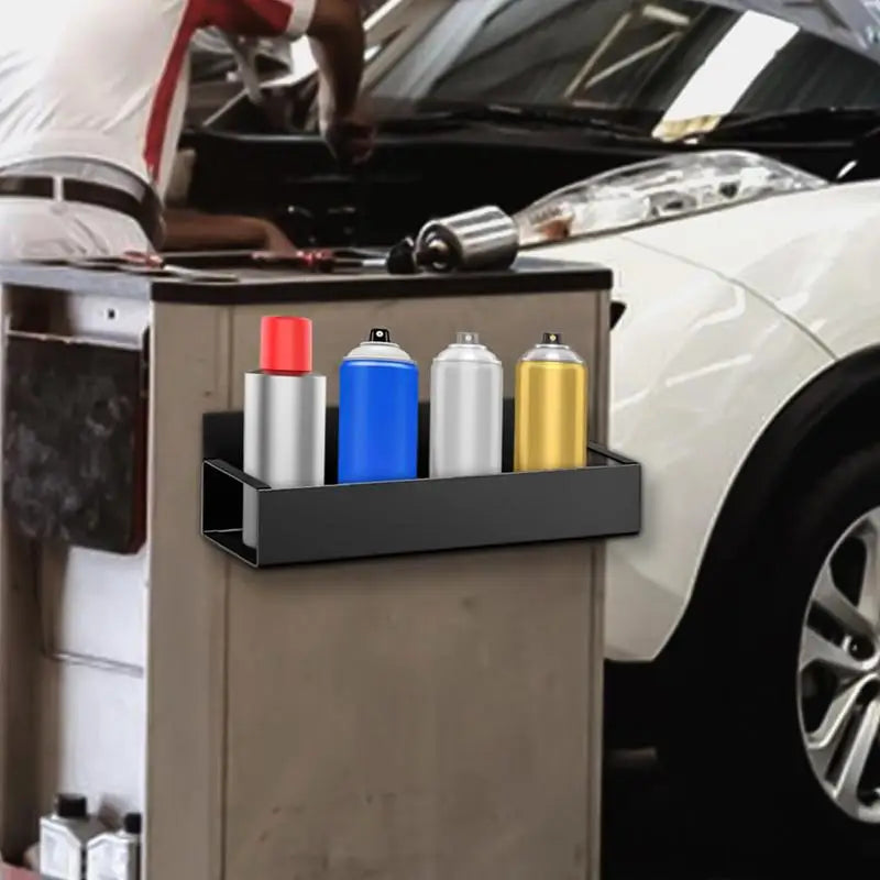 Magnetic Spray Bottle Holder Storage Rack For Garage And Home