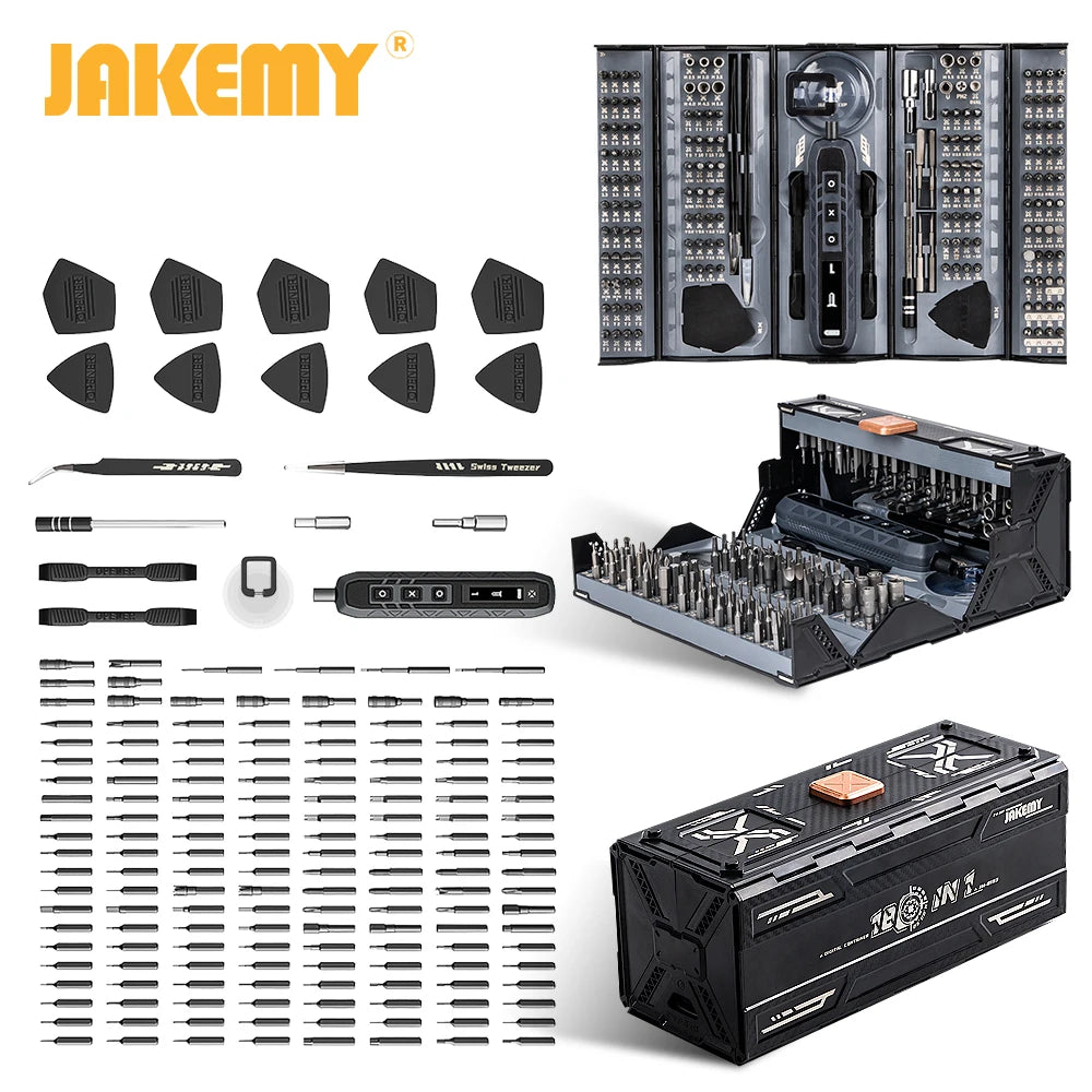 JAKEMY 180-In-1 Precision Screwdriver Set Magnetic Bits