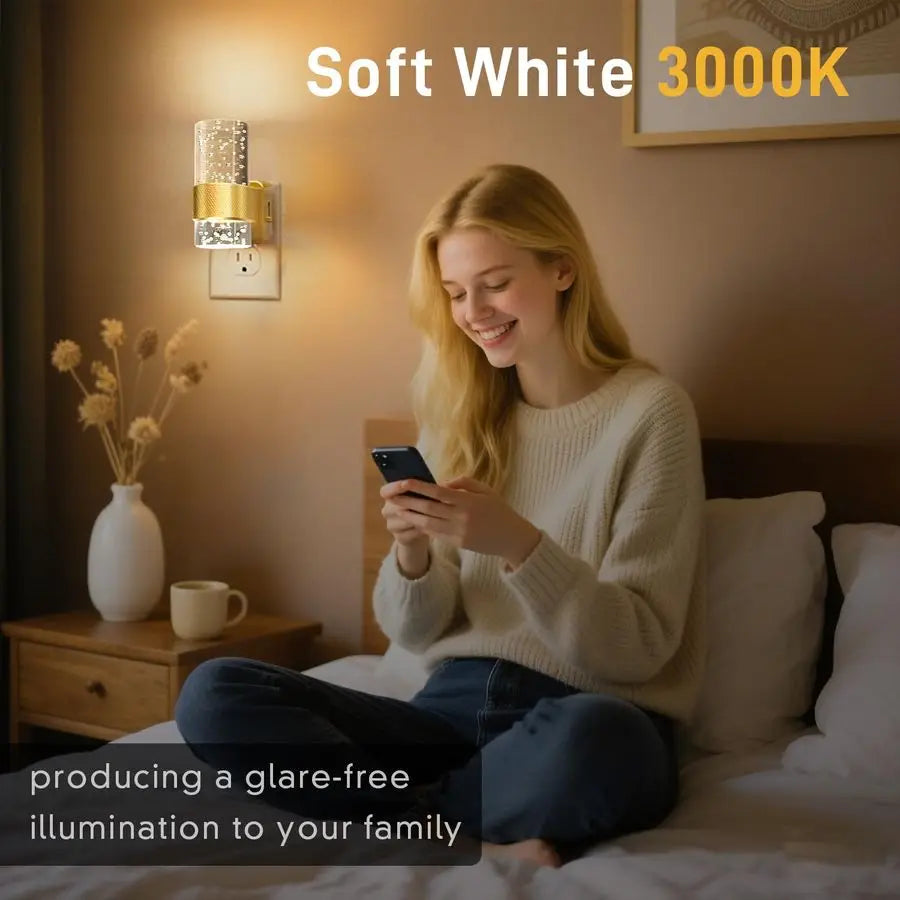 Plug In Dimmable Night Light With Dusk To Dawn Sensor