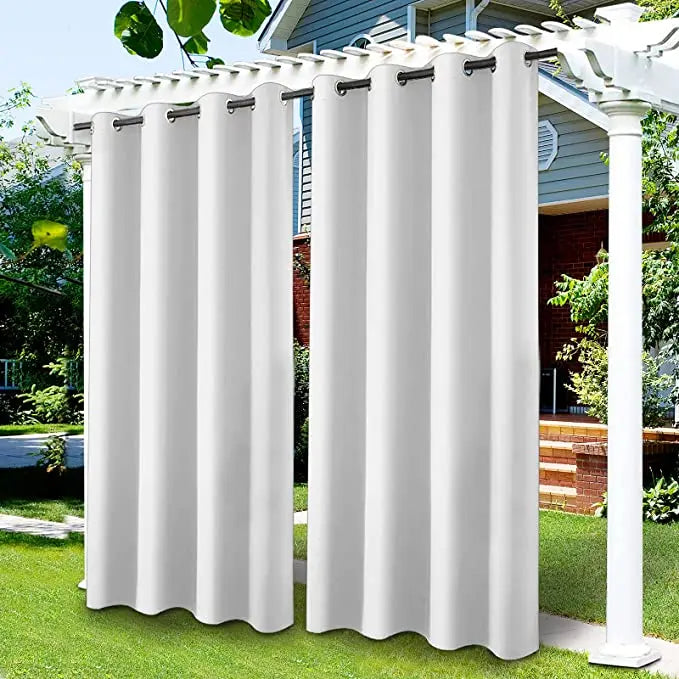 Outdoor Waterproof Blackout Curtains With UV Protection For Patio