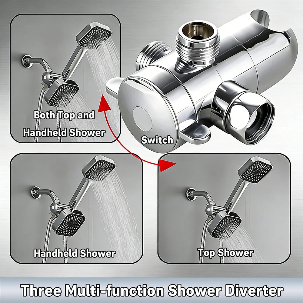 High Flow Shower Head And Handheld Shower Set With Hose