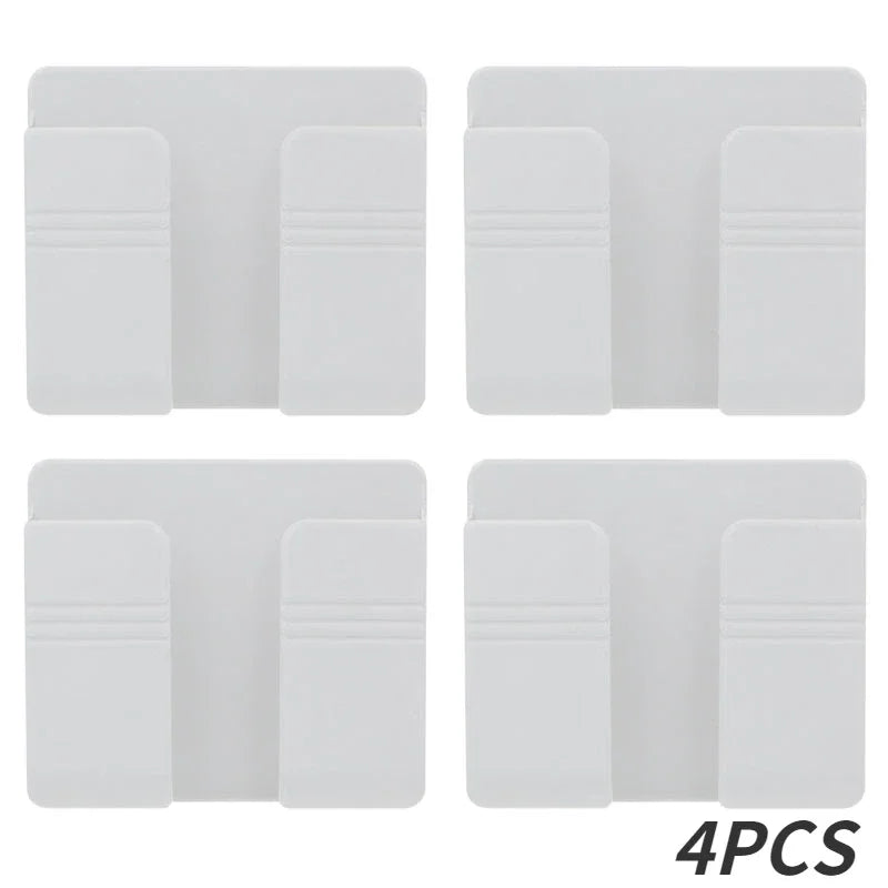 Wall Mounted Multifunction Storage Box Organizer for Remotes and Phones