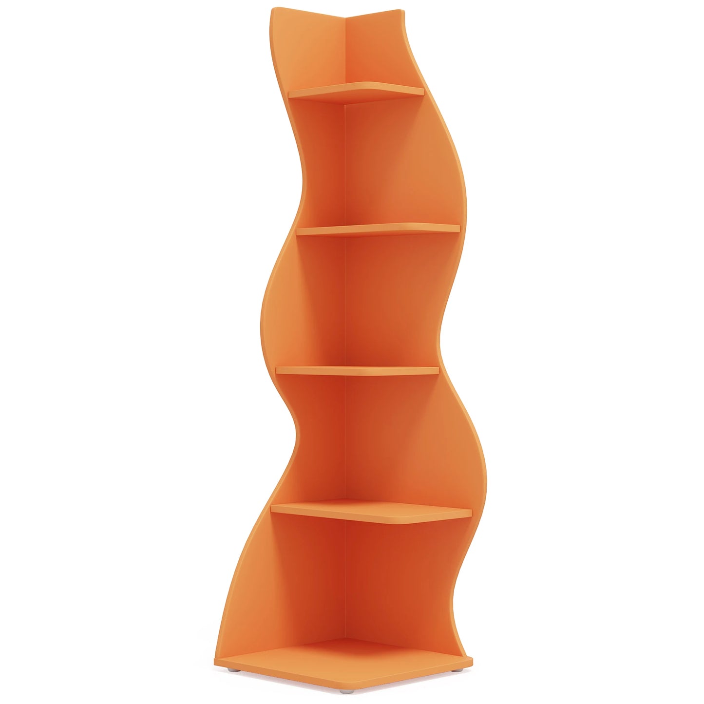 Tribesigns Corner Shelf 5-Tier Wall Bookshelf Plant Stand
