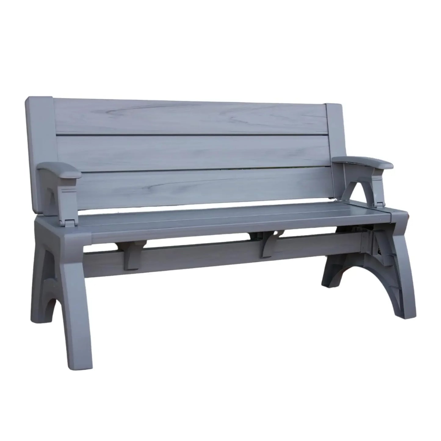Convert-a-Bench 2-in-1 Outdoor Bench & Picnic Table - Foldable, Weather-Resistant Seating - Perfect for Patio, Lawn, Garden