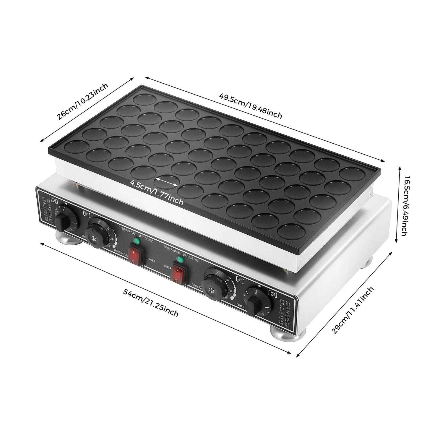 50 Hole Muffin Making Machine 1800W Nonstick Electric Muffin Maker