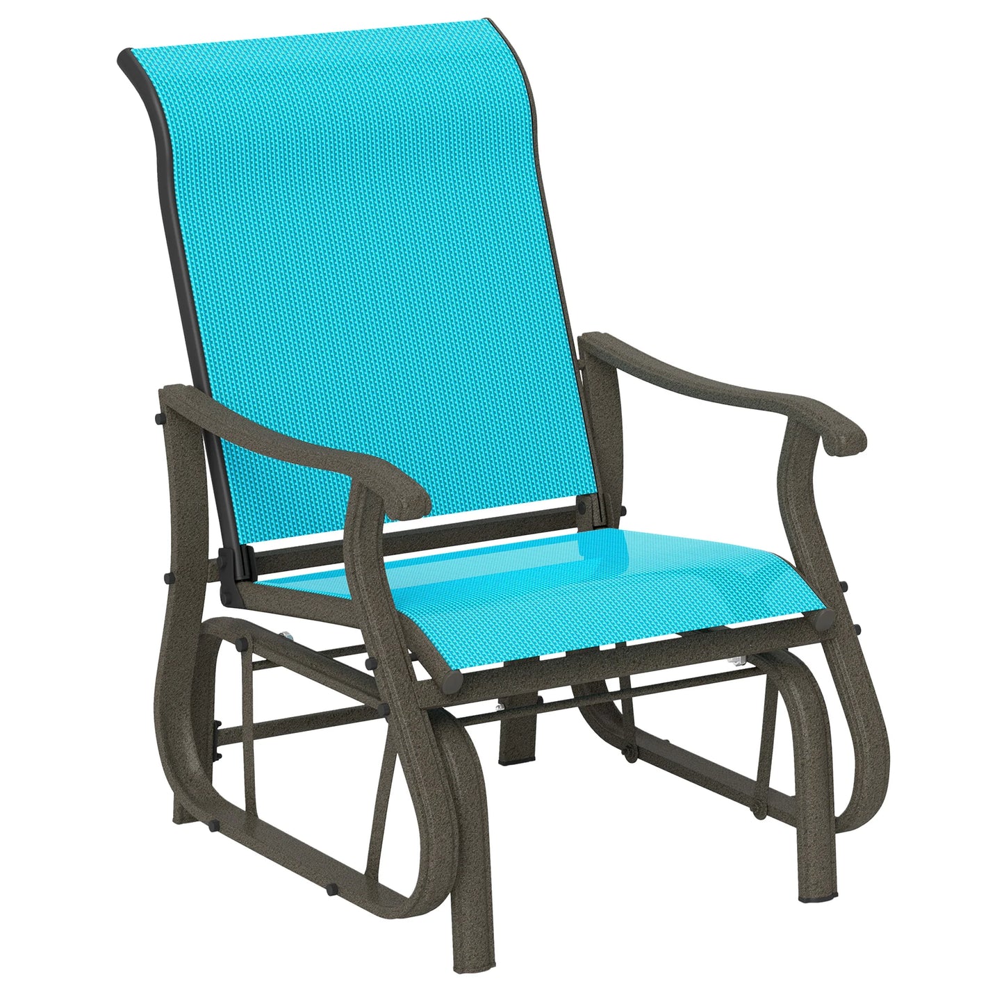 Outsunny Outdoor Glider Chair For Patio And Garden