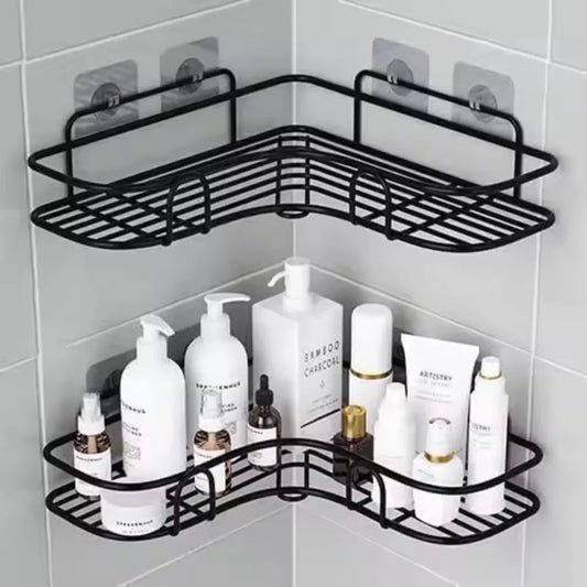 Corner Shower Caddy Wall Mount Bathroom Storage Shelf For Toiletries